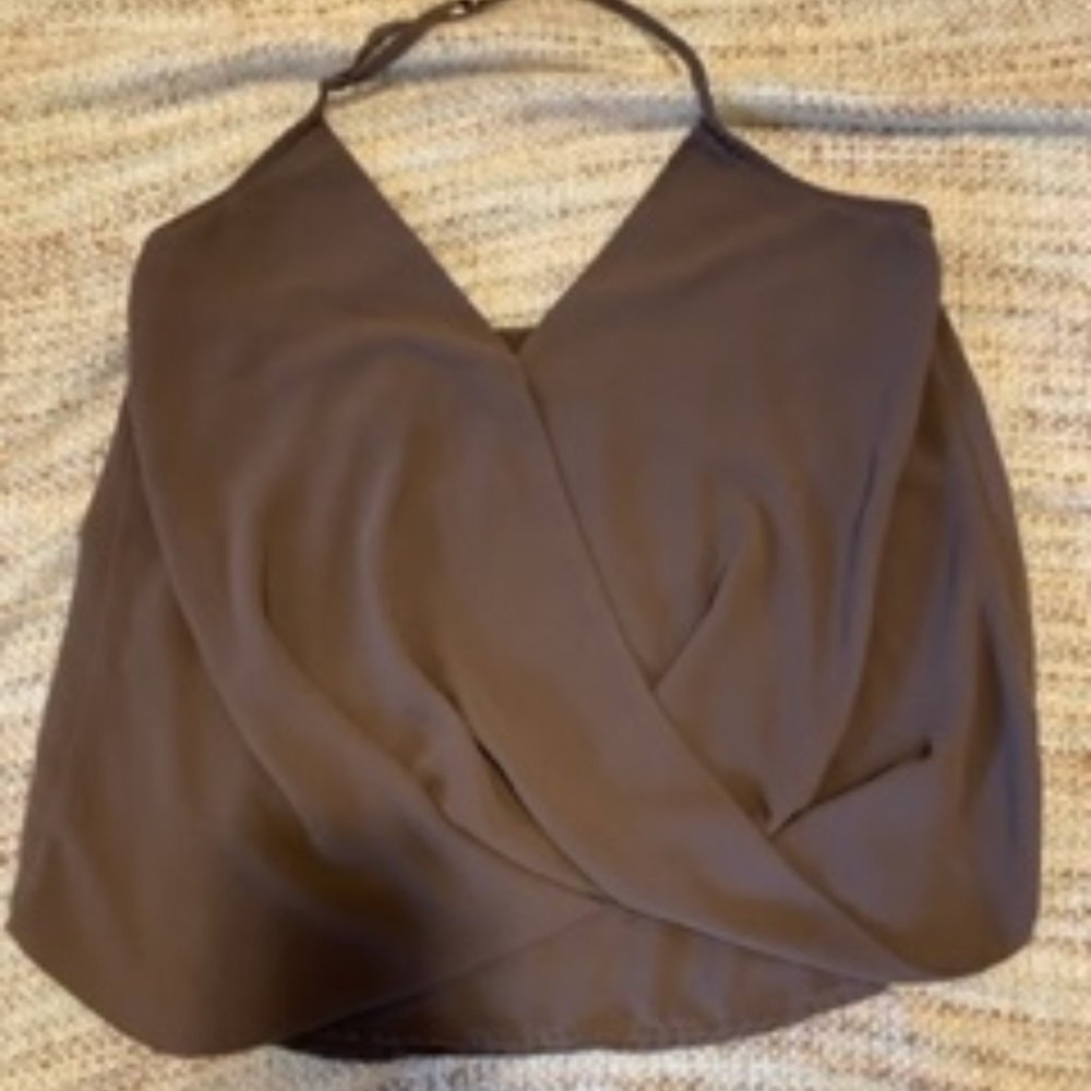 Naked Zebra Spaghetti Strap Halter Camisole